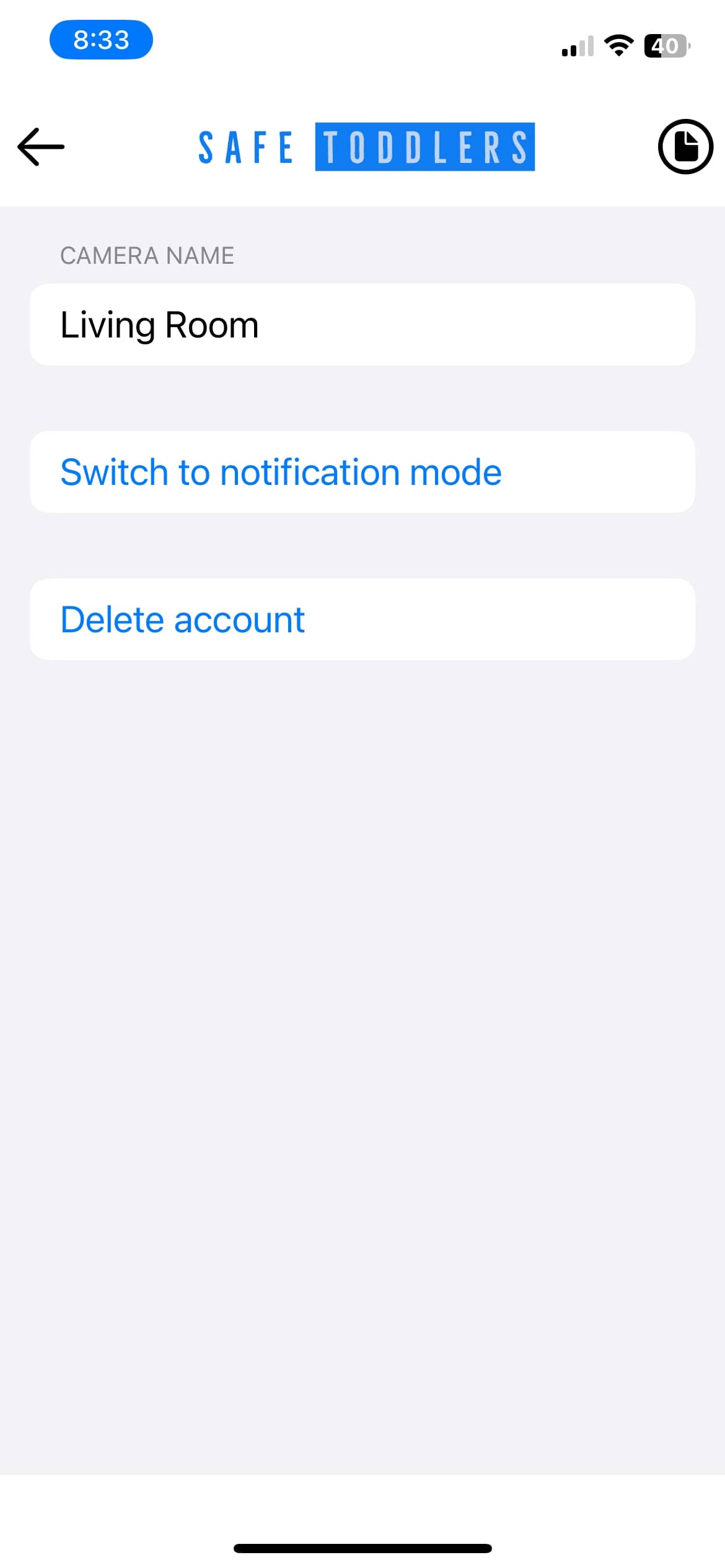 App Settings Screen Shot